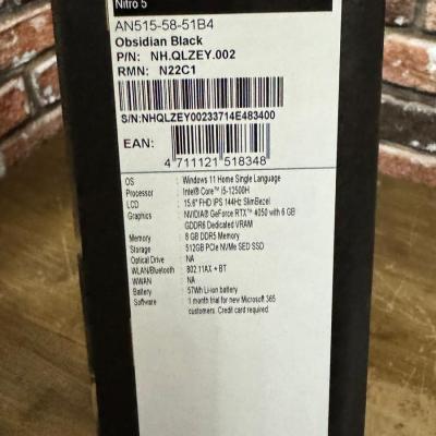 ACER NİTRO  İ5/12 NESİL  RTX 4050 8 RAM 512 SSD